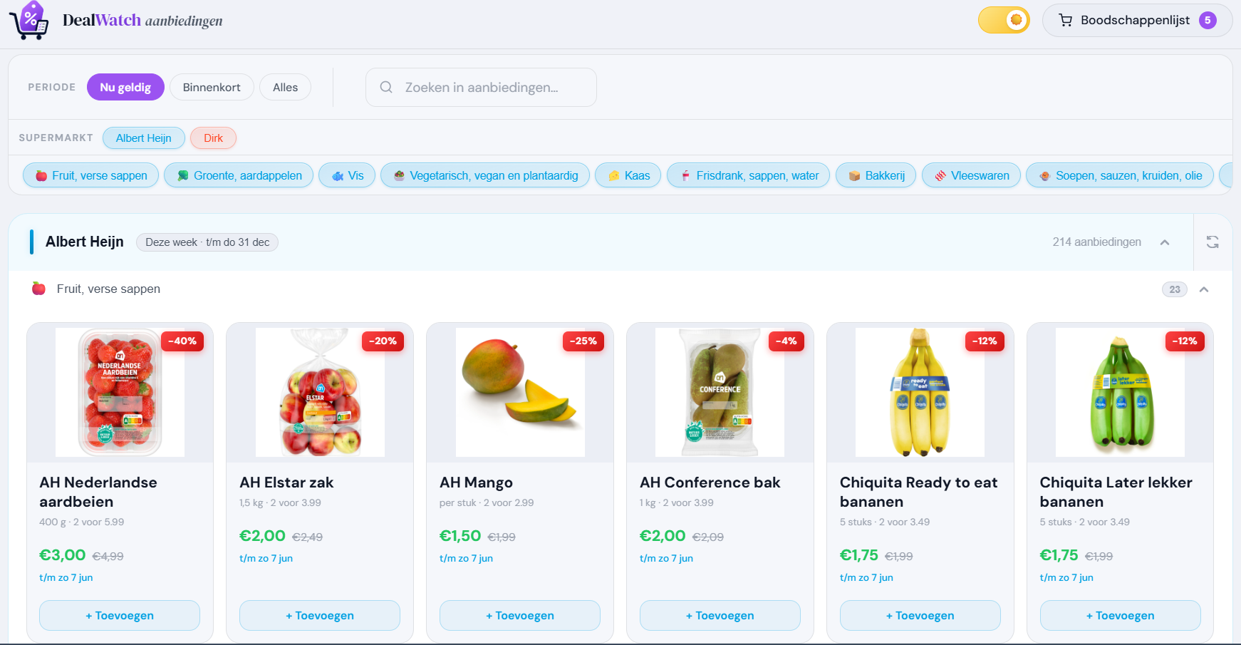 DealWatch aanbiedingen