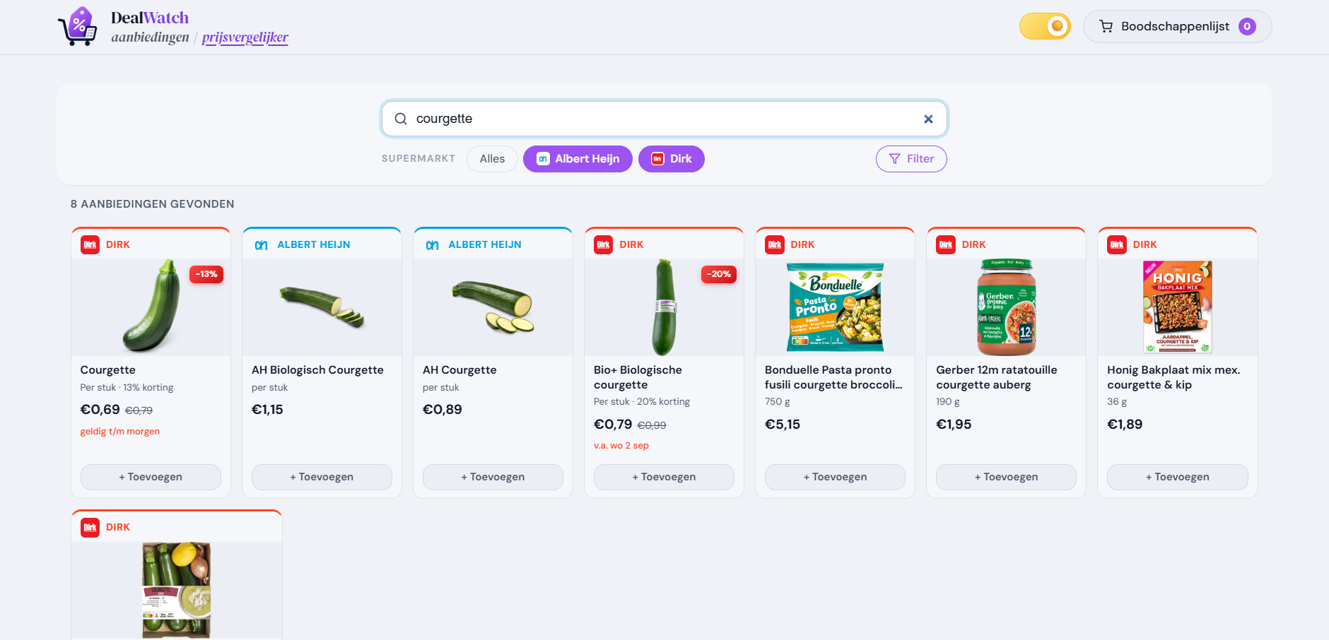DealWatch aanbiedingen